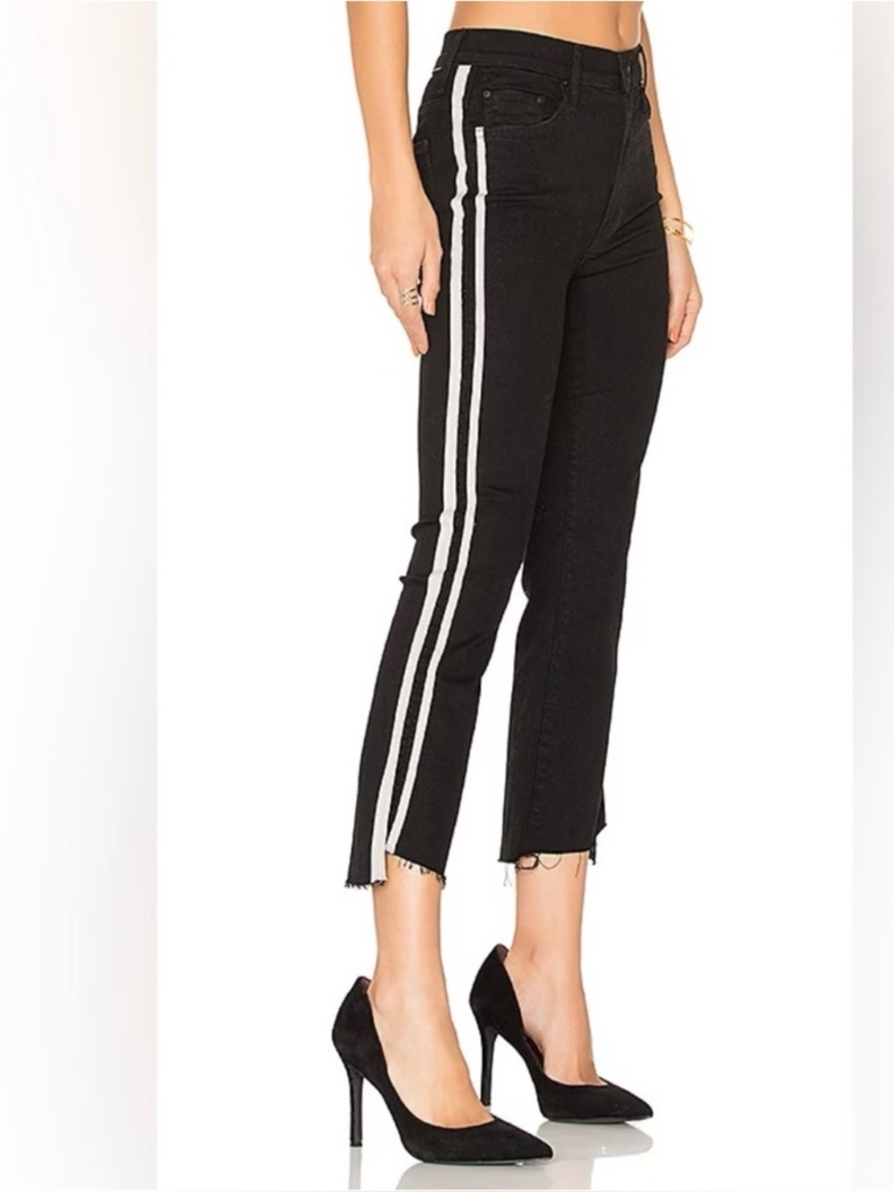 MOTHER Insider Crop Step Fray Jeans Guilty Racer